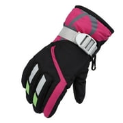 FJHNGBDH Winter Gloves for Kids Toddler Snow Ski Gloves Windproof Warm Outdoor Ski Snow Gloves Kids Winter Snowboarding Skating Kids Gloves \u0026 Mittens for Baby Boys Girls 7-11 Years
